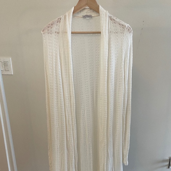 Dante Malan White Knit Long Cardigan - Picture 1 of 5